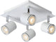 Lucide rilou - plafondspot (plafondlamp) - led dimbaar - gu10 - 4x5w 3000k - wit