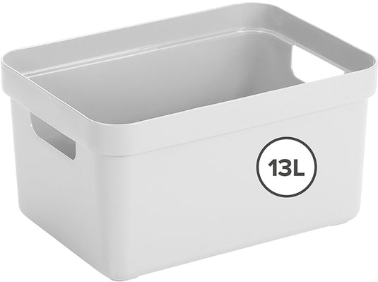 Sunware sigma home opbergbox 13l - 35x24.6x18.3 cm - wit