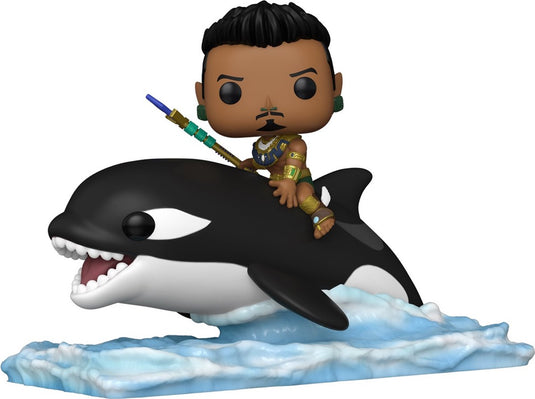 Funko black panther wakanda forever - namor with orca (pop! ride super deluxe) vinyl figuur 116 pop! standaard