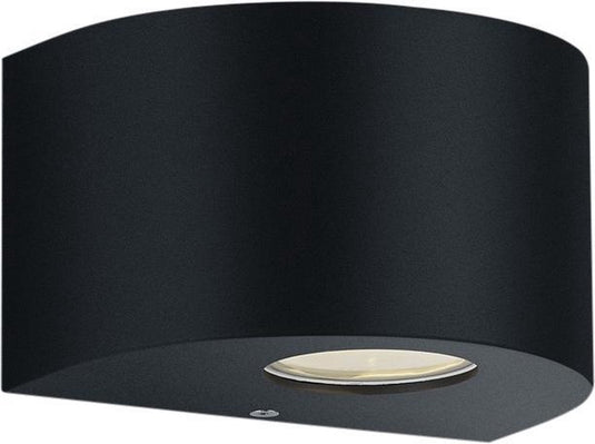 Rl live your light reality rosario - wandlamp - zwart mat - incl. 2x smd 2w - buitenverlichting - ip44
