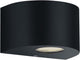 Rl live your light reality rosario - wandlamp - zwart mat - incl. 2x smd 2w - buitenverlichting - ip44