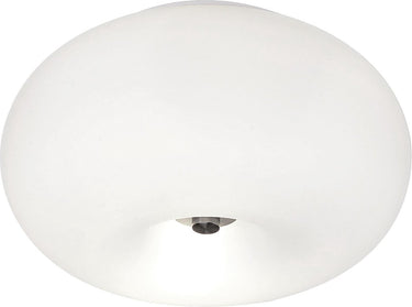 Eglo optica - plafondlamp - ø280mm. - nikkel-mat - wit