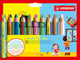 Stabilo woody 3 in 1 duo - multi talent kleurpotloden - etui met 10 kleuren puntenslijper