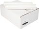 V-part transparante mdp vuilniszakken 70x110 cm, 0.021 mm dik - 250 stuks (10 rollen)