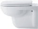 Duravit d-code wc-zitting 43.8x35.9x5cm met softclose - kunststof - glans wit