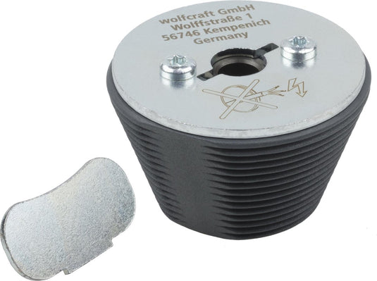 Wolfcraft - verloopadapter - gatvergroter voor het vergroten van gaten met een gatenzaag - ø 54–70 mm - 76 mm - 5952000