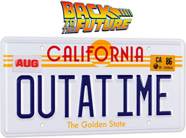 Doctor collector back to the future outatime licence plate