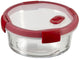 Curver smart cook glazen vershouddoos - rond - 0,6l - rood