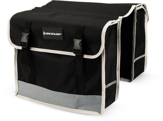 Dunlop - dubbele fietstas - zwart - 26 l
