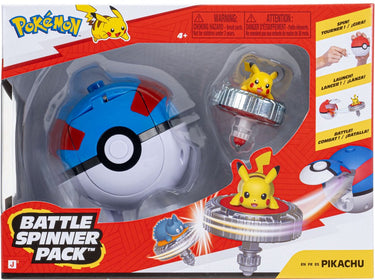 Jazwares pokémon - battle spinner game - pikachu #2 great ball