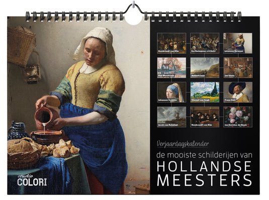 Merkloos sans marque verjaardagskalender de mooiste schilderijen van hollandse meesters