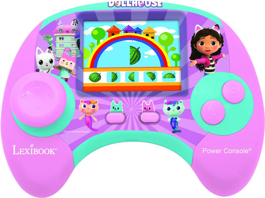 Lexibook power console gabby et la maison magique de jeux éducative bilingue en français et anglais