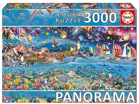 Educa - puzzel - het leven - panorama puzzel 3000 stukjes - legpuzzel