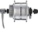Shimano dynamonaaf hd-3d32 3 watt - 36 gaats - voor 6-bouts remschijf - snelspanner - zilver