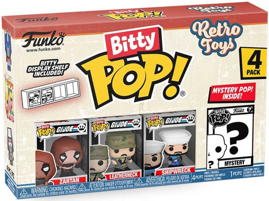 Funko speelfiguur bitty pop retro toys gi joe 4-pack verzamelset.