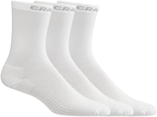 Craft active high sock 3-pack unisex sportsokken - wit 43-45