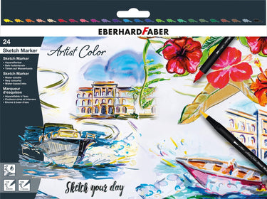 Eberhard faber sketch markers - artist color - 24 stuks - assorti - ef-558224