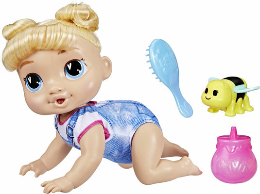 Baby alive – harper hugs – elektronische kruippop – 27 cm
