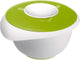 Westmark mengkom met tweedelige deksel, 2,5 l, met schenktuit, kunststof, wit appelgroen, 3153227a