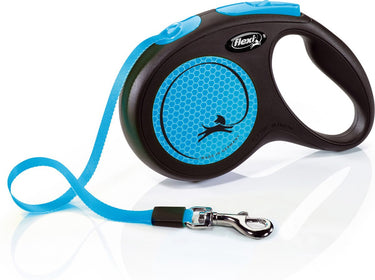 Flexi rollijn new classic neon tape zwart blauw