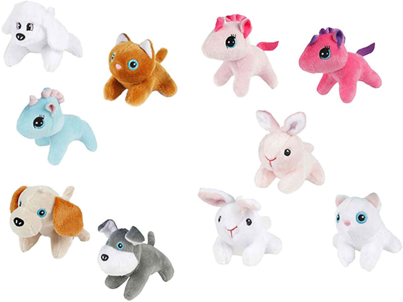 Load image into Gallery viewer, Toi-toys knuffel pluche dier in draagkoffer, 10cm
