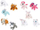 Toi-toys knuffel pluche dier in draagkoffer, 10cm