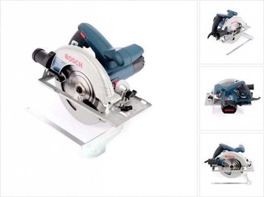 Bosch cirkelzaagmachine gks 190 (afzuigadapter, hm-zaagblad 190 mm ø, inbusstiftsleutel sw 5, parallelgeleider)