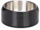 Menno's dierenwereld designed by lotte noar voerbak hond - eetbak drinkbak - vaatwasserproof - anti-slip - rvs - zwart - 470ml