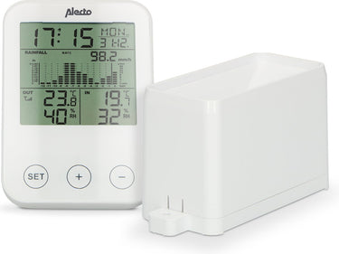 Alecto ws-1200 - professioneel weerstation met draadloze buitensensor - 3-in-1