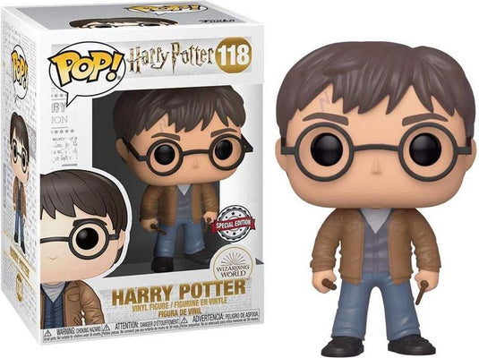 Funko harry potter pop! vinyl figure - harry met 2 stokken - 9 cm exclusief