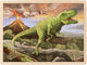 Goki puzzel: t-rex 40x30x0,8cm, 96-delig, hout, 3+