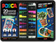 Posca uni uni verfmarker koffer pop colours 20 stuks