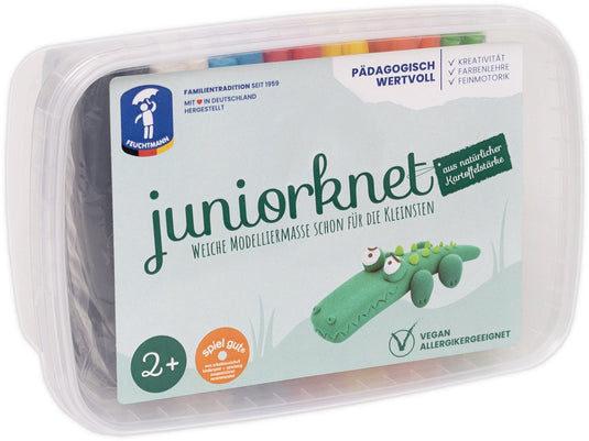 Feuchtmann juniorknet box maxi, 14 staven, 7 kleuren in opbergbox