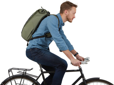 Thule vrije tijd rugzak rugzak met laptopvak paramount commute backpack 18l olivine groene