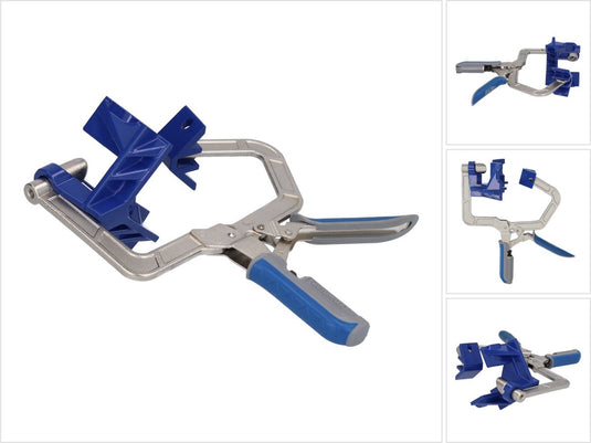 Kreg - hoekklem automaxx - 90 graden hoekverbindingen - lijmklem met handvat - aluminium - incl stelschroef - houtbewerking - tot 25,4mm