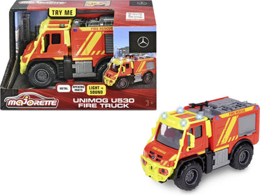 Majorette - unimog u530 fire truck - brandweerwagen - licht en geluid - vanaf 3 jaar