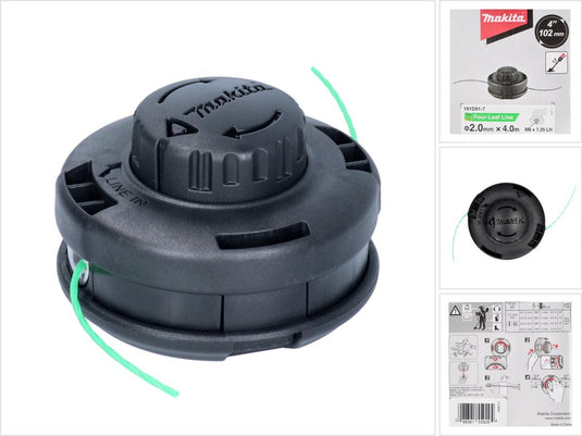 Makita accessoires draadkop 2x2 t g m8x1.25lh - 191d91-7 - 191d91-7