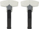 Proplus luifel bevestigingsclips - anti-flapperen - zwart - set van 2