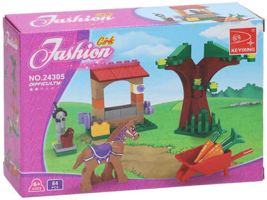 Lobbes speelgoed bv lobbes bouwset pony boerderij speelgoed - 79 delige set voor kinderen.