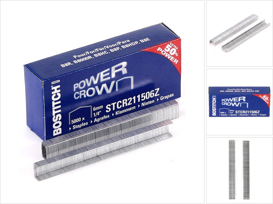 Bostitch nietjes stcr211506z, 6 mm, voor b8r, b8hc, b8hdp, b8p, b8e, doos van 5.000 nietjes