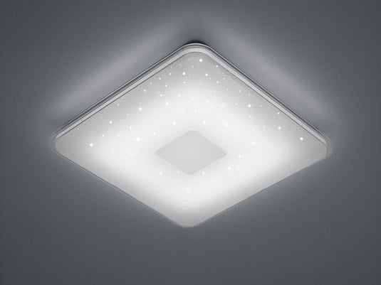 Trio samurai - plafondlamp - wit - incl. 1x smd 21,5 w - voetschakelaar