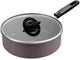 Tefal ceramic control grey - hapjespan - 24 cm - keramisch - inductie - inclusief deksel - pfas vrij - geschikt voor gebruik met metalen spatels