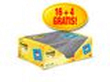 Post-it zelfklevende notes 76 x 127 mm geel 20 stuks