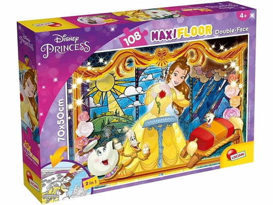 Lisciani disney puzzle df maxi floor 108 beauty and the beast