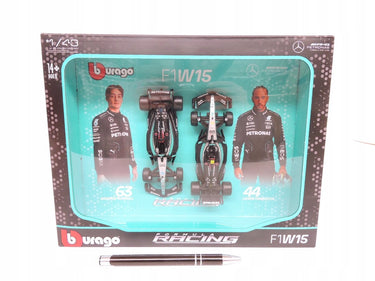 Bburago mercedes-amg w15 f1 bolides-set 1:43 hamilton russell