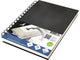 Kangaro dummyboek - a5 - zwart - met spiraal - 160 blanco pagina's - 140 grams cream papier - linnen kaft - k-5308
