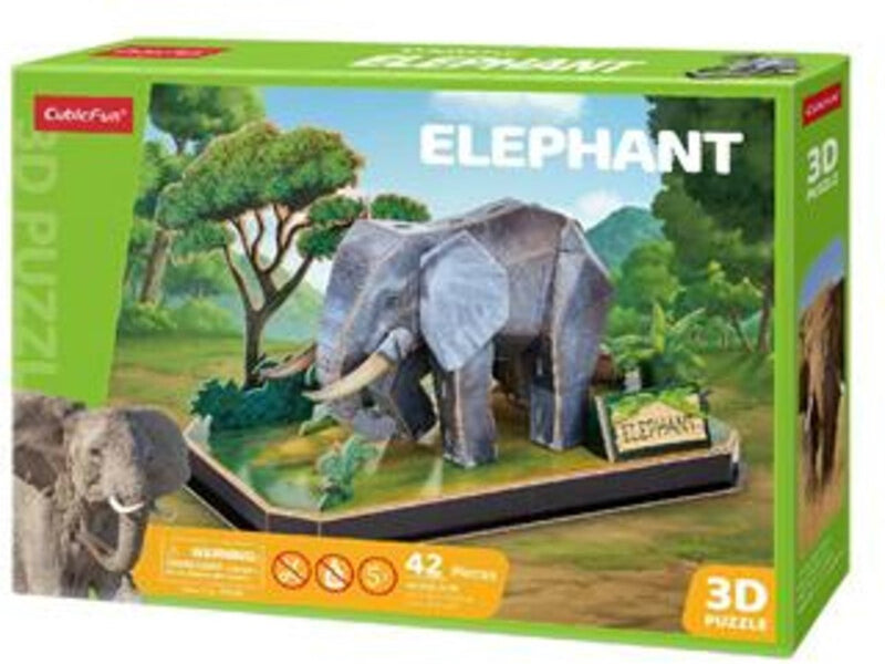 Load image into Gallery viewer, Cubic fun 3d puzzel olifant - 42 stukjes - geschikt voor kinderen vanaf 8 jaar
