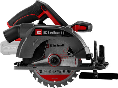 Einhell accu cirkelzaag te-cs 18 165-2 li solo - power x-change - 18 v li-ion - 4.200 t min - ø165x20 mm 24 t - max. zaagdiepte: 90° 45°: 57 39 mm - excl. accu en lader