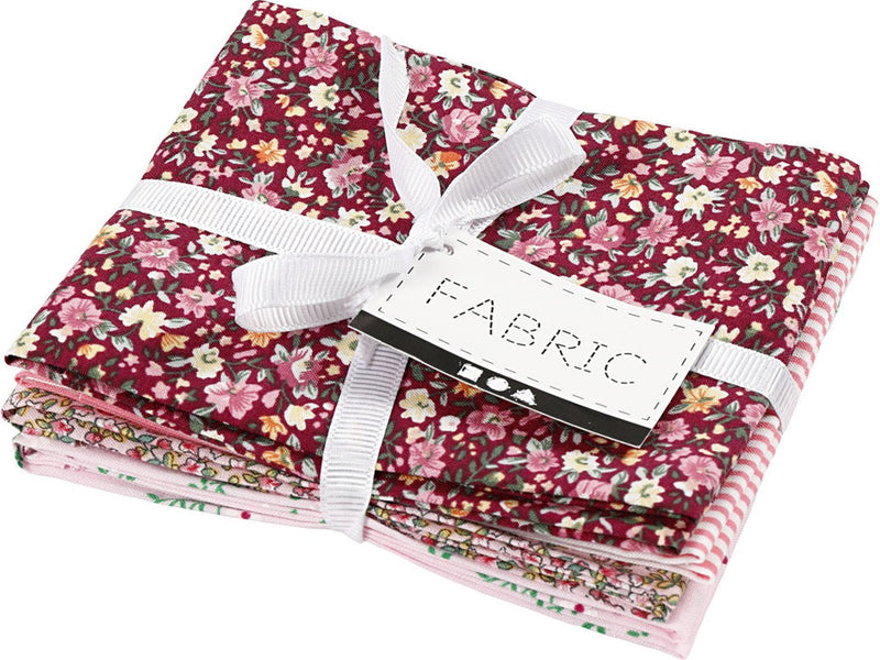 Load image into Gallery viewer, Creativ company patchwork stof roze 45x55cm, 4st.
