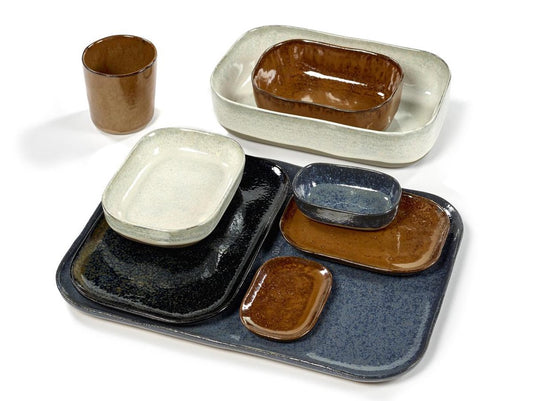 Serax - merci la nouvelle table - diep bord m - wit - 8 stuks
